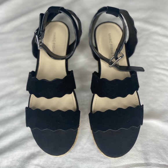 Black wedge Marc Fisher - Picture 3 of 4